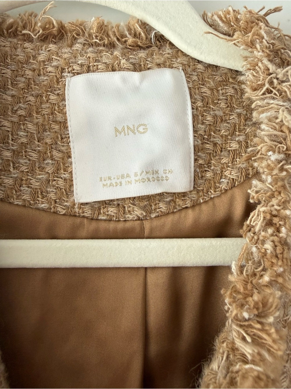 Mango tweed jacket | Camel 🐪 color | Size Small - Picture 4 of 6